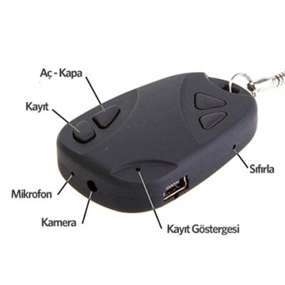 Mini Anahtarlık Casus Gizli Kamera