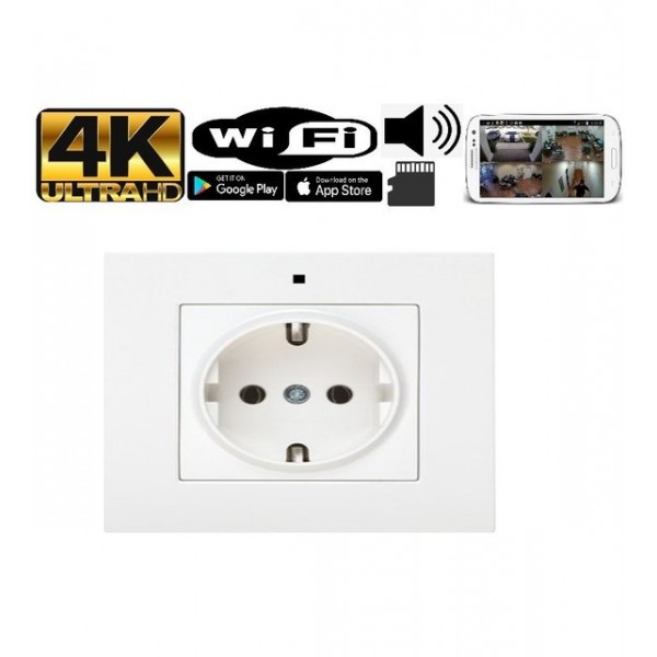 Duvar Prizi Wifi Gizli Kamera 4k Full Hd 